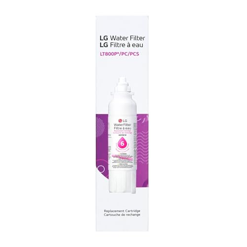 LG LT800P- 6 Month / 200 Gallon Capacity Replacement Refrigerator Water Filter (NSF42 and NSF53) ADQ73613401, ADQ73613408, or ADQ75795104 , White