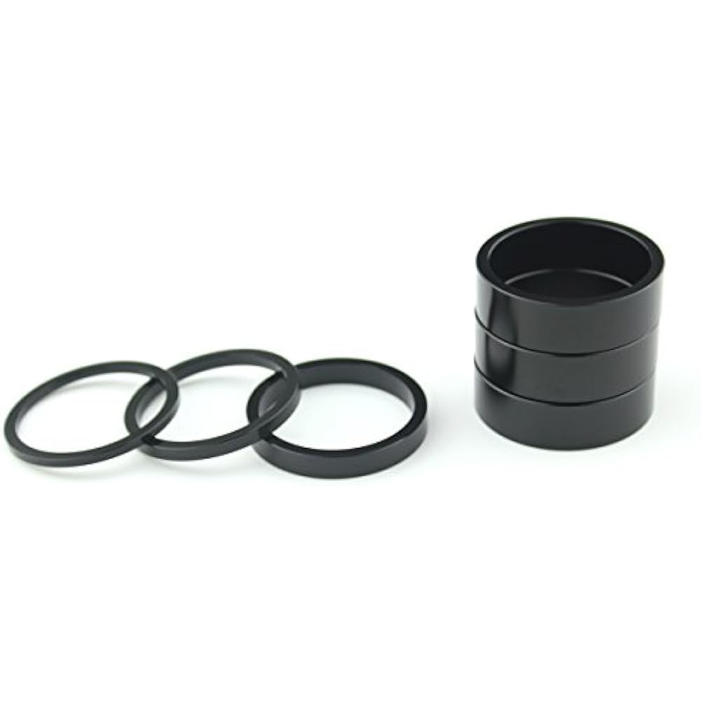 Bike Headset Spacer 6Pcs Aluminium Alloy Bicycle Stem Spacers Fit 1 1/8