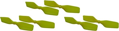 KBDD Blade MCP X BL Neon Yellow Extreme Edition Tail Rotor Blades - 6 Tail Blades #5061