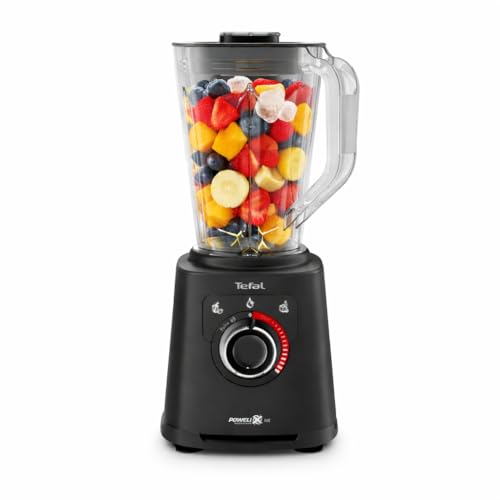 Tefal PerfectMix+ Hochgeschwindigkeits-Standmixer, 3 automatische Programme, Powelix-Klingentechnologie, 1,5 L nutzbare Kapazität, Tritan-Behälter, einfache Reinigung, inkl. Spatel, Schwarz, BL88A831
