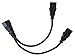 Gagool UPS Server Y Splitter C14 to 2 x C13 Power Adapter Cable Cord