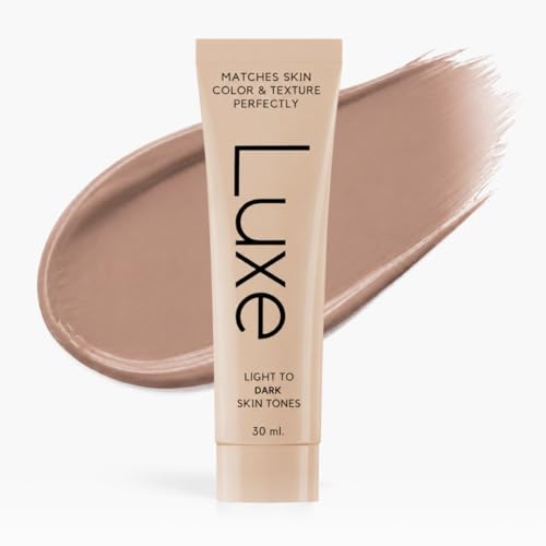 Luxe Color Changing Foundation for Women – Instantly Adapts to Your Skin Tone – Buildable Light-to-Medium Coverage – 12-Hour Wear – Natural Dewy Finish - Medium Dark