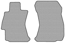 SUBARU Impreza Floor Mat set Carpet Custom Fit Replacement 2 pc fronts With Serged Edging &amp; Driver Side Heel Pad Gray Fits 2012 &amp; Above Avery's Floor Mat 4003-A