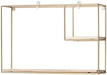 Floating Shelf Wall Mounted Wooden Bookshelf Industrial Modern Shelves Metal Frame Flower Frame Iron Shelf Decoration Racks for Indoor Outdoor Living Room