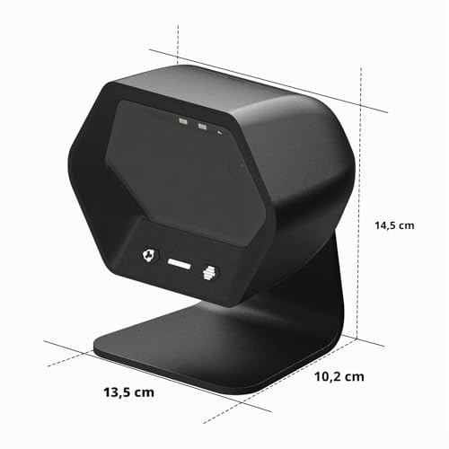 NETUM 1D 2D QR - USB Handsfree Presentation Scanner - Wired Omnidirectional Barcode Reader for Mobile Payment - Computer Screen Scanner NT-7060