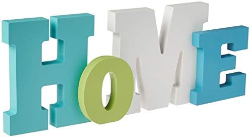 Tumbler Home | Wooden Home Word Sign | Layered Coastal Colored | Home Beach Décor