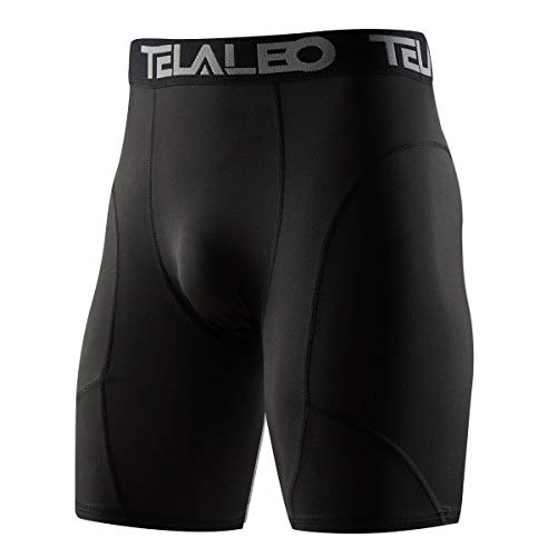 TELALEO Pack Compression Shorts for Men Spandex Sport Shorts