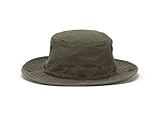 Tilley Endurables T3 Wanderer Cotton Duck Medium Brim Olive Hat, 7 3/4