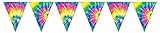 Tie-Dyed Pennant Banner Party Accessory (1 count) (1/Pkg)