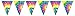 Tie-Dyed Pennant Banner Party Accessory (1 count) (1/Pkg) primary