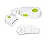 Premium Child Safety Cabinet Locks Baby Proof Safety Lock for Cupboard Drawer Fridge with 3M Adhesive Sticker (green)-Set of 6