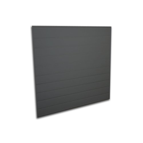 Proslat 88104 Heavy Duty PVC Slatwall Garage Organizer, 4-Feet by 4-Feet Section, Charcoal - Thumbnail 3