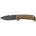 Coast FX350 Frame Lock Folding Knife 3.5-Inch Blade, brown