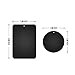Nekteck Metal Plates for Magnetic Car Mount, Replacement Metal Plates with Strong Adhesive for Magnetic Air Vent Phone Car Mount Holder,GPS Holder, 4 Rectangulars and 4 Rounds, 8 Pack, Black