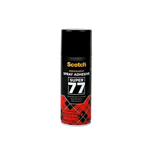 Scotch Super 77 Multipurpose Adhesive Spray, Bonds to Fabric, Cardboard
