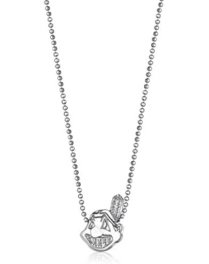 Little MLB Sterling Silver Cleveland Indians Pendant Necklace, 16