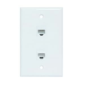 Amazon.com: Ethernet Wall Plate 2 Port, ESYLink Cat6 Ethernet Cable