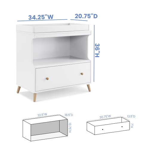Delta Children Essex Convertible Changing Table With Drawer on Galleon