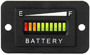 Runleader RL-BI003 12-24V 36V 48V 72V de combustible Indicador de batería Indicador de equipos alimentada por corriente continua como tenedor ascensores, carros de golf, equipos de cuidado del suelo,