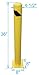 YM M2380 Steel Pipe Safety Bollard, 4-1/2