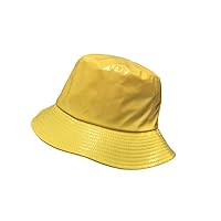 TOUTACOO, Waterproof Wax Style Bucket Rain Hat 02-Yellow