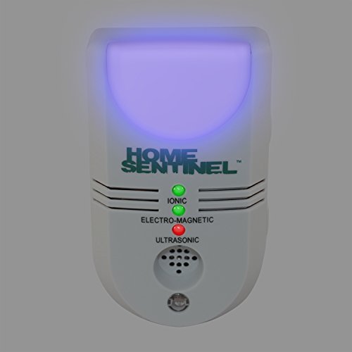 Aspectek Home Sentinel 5 in 1- Rodents Pest Control Insect and Rodent Repeller - Ultrasonic, Electromagnetic Repeller with Ionizer and Automatic Night Light