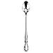 New Star Foodservice 58765 Stainless Steel Rose Pattern Iced Teaspoon 7.7-Inch Set of 12