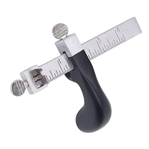 Fyearfly Leather Strap Cutter Leather Cutting Tool, Leather Cutter Leather Strip Cutter Leather Lace Cutter Leathercraft Tools with 2 Blades for DIY Leather Crafting Working Tools