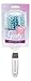 Goody 06087 Quik Style Half-Round Styler Brush with Absorbent Microfiber Bristles, Blue/Silver Color, Pack of 1