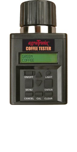 Agratronix Coffee Moisture Tester for Green and Parchment Coffee with Digital Meter Readout and 4 Pack of 9v Batteries