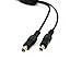 HUALAND 2 Pack Black 1 Female to 2 Male 5.5mm X 2.1mm CCTV DC Power Supply Splitter Cable