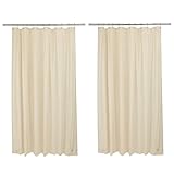 Bath Bliss 2 Pack PVC Heavy Weight Shower Curtain