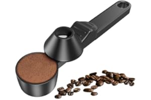 Funnel Scoop with Built-In Funnel - 2 Tbsp Food-Grade Coffee Scoop for Ground Coffee, Precise Measuring for Protein/Powder/Ho