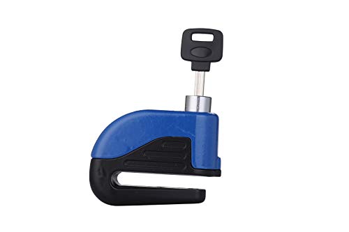 I-MART Alarm Disc Lock, Anti Thief Brake Disk Wheel Security Lock 110db 6mm Pin for Motorcycle, Bike (Blue) - Thumbnail 2