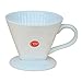 Mecraft -Ceramic Coffee Dripper/Pour Over for 1-4 Cups(White)
