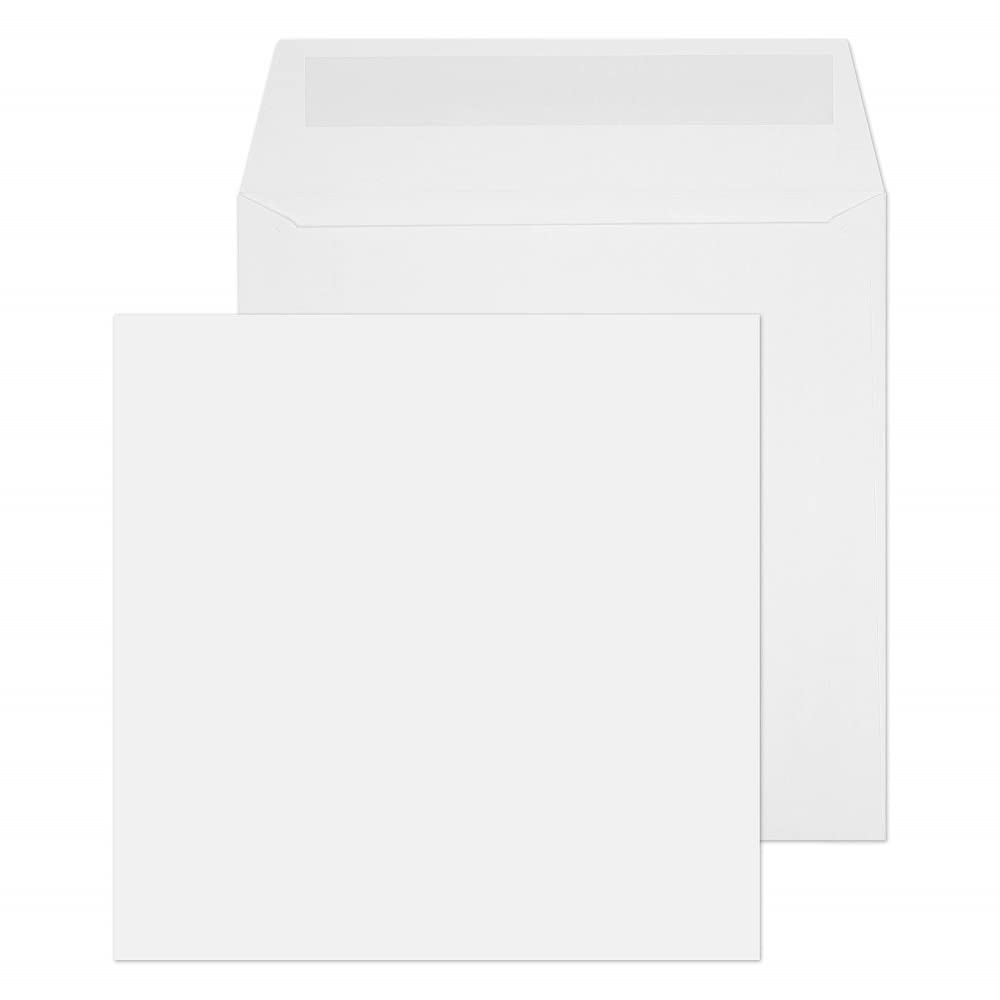Blake Purely Everyday 240 x 240 mm 100 gsm Square Wallet Gummed Envelopes (0240SQ) White - Pack of 250