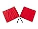 Mikasa Volleyball Line Judge's Flags,Red,Large