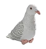 Carl Dick Dove, Pigeon White 8 inches, 24cm, Plush Toy, Soft Toy, Stuffed Animal 3430