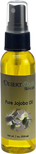 100% Pure Golden Jojoba Oil, 2 fluid oz (59 ml), Cold Pressed, Not deodorized, All natural with spray applicator, Grown and pressed in USA