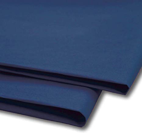 Tissue Paper 50 Sheets, Gift Wrap, MG and Acid Free, 20 x 30" Size, Wrapping Decorative Sketch and Cutting Paper for Art Craft - Sabco (Dark Blue)