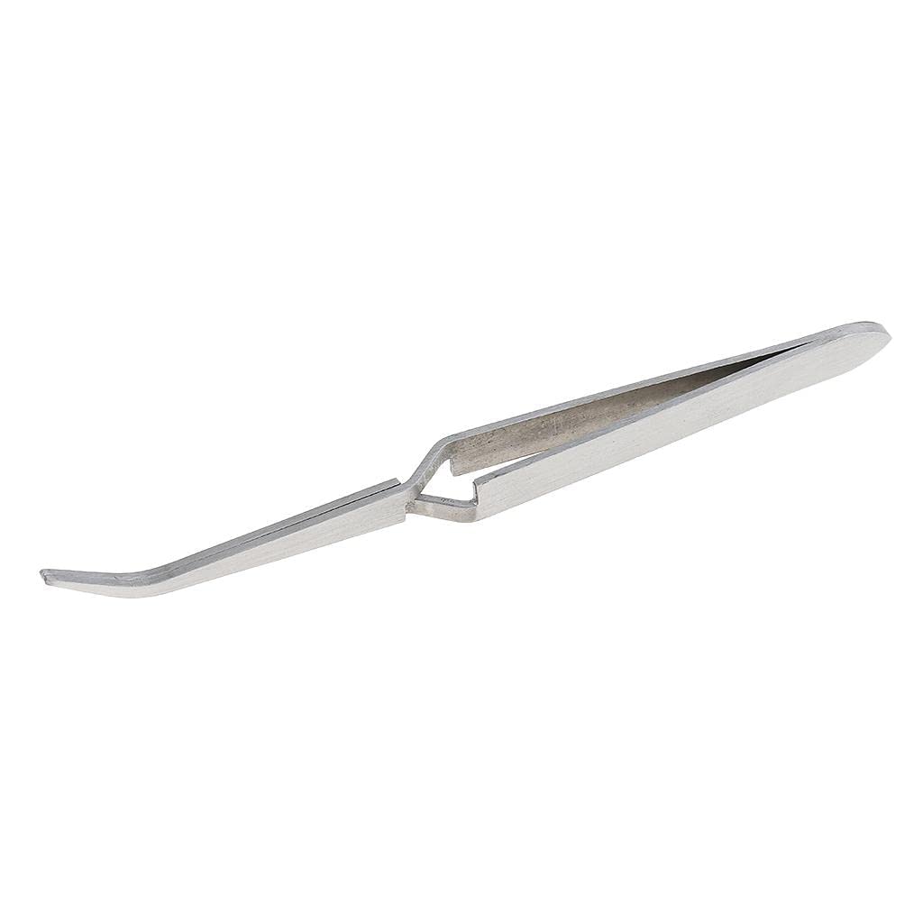 zalati Nail Pincher C Curve Nipper Tweezers Pick-up Tools for Nail Art
