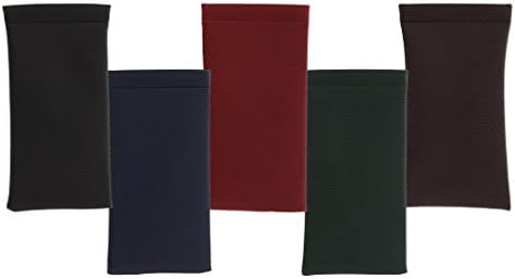 5 Pack Spring Top Eyeglass Case For Men & Women, Squeeze Top Case, Assortments