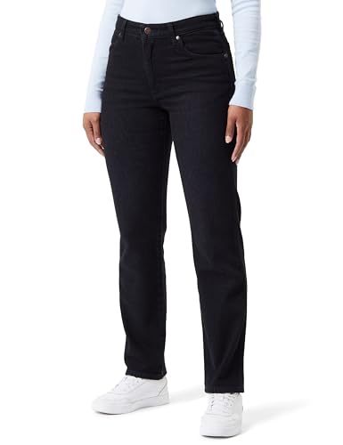 Wrangler Damen Sunset Jeans, Schwarz, 31W / 32L