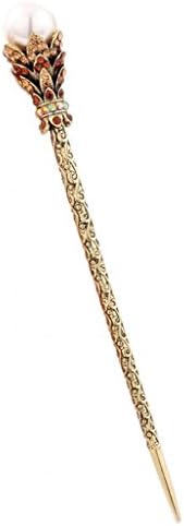 Vwhite Womens Girls Vintage Pearl Hair Clips Pin Hairpins Accessories Bronze