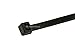 Monoprice Cable Tie 8 inch 40LBS, 100pcs/Pack - Black