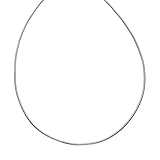 OMEGA 1.25mm Round Sterling Silver Nickel Free Chain Necklace Italy