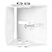 Versatile Aluminum Wall Mount for The Ring Spotlight Cam Wired - Adjust Flexibly The Viewing Angle of Your Camera - by Wasserstein (White)