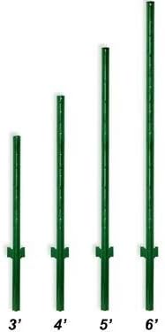 Garden Accents: 3' Green Light-duty Fence Posts (Pack Of 10)