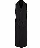 NEW Womens CELEB Jasmin TOWIE Sleeveless Crepe DUSTER Trench Coat JACKET 8 10 12 (UK 10)