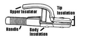 A-532-1P Tip Insulators With Screws For A-532 Electrode Holder (Pack of 2)